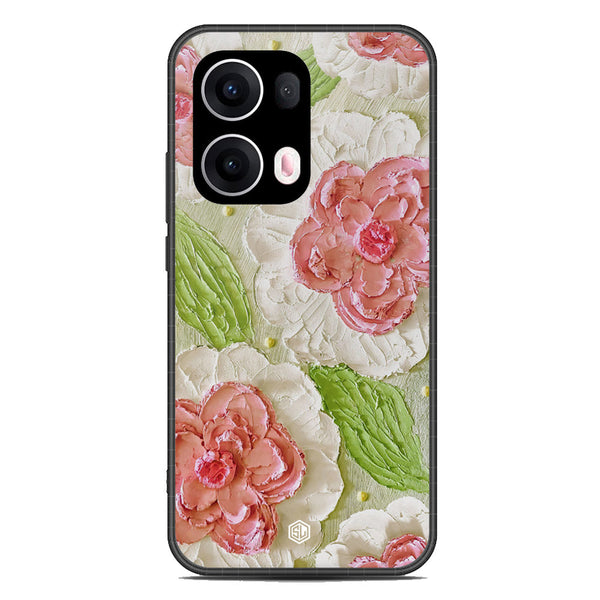 Floral Series Soft Phone Case - Metal Case - Design 13 - Oppo Reno 13 Pro
