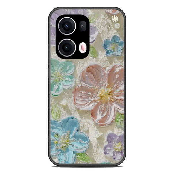 Floral Series Soft Phone Case - Metal Case - Design 14 - Oppo Reno 13 Pro
