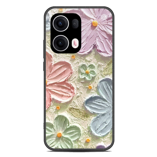 Floral Series Soft Phone Case - Metal Case - Design 15 - Oppo Reno 13 Pro