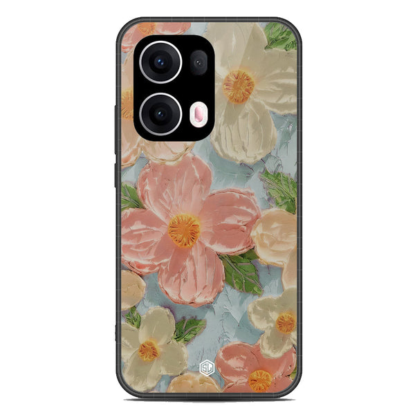 Floral Series Soft Phone Case - Metal Case - Design 16 - Oppo Reno 13 Pro