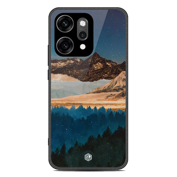 Mountains Wanderlust Series Soft Phone Case - Glass Case - Design 1 - Oppo Reno 14