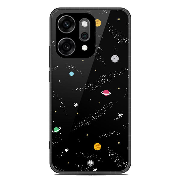 Space Series Soft Phone Case - Glass Case - Design 2 - Oppo Reno 14