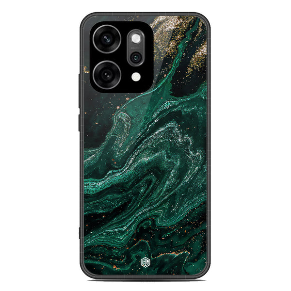 Marble Series Soft Phone Case - Glass Case - Design 3 - Oppo Reno 14
