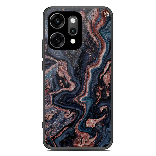 Marble Series Soft Phone Case - Glass Case - Design 4 - Oppo Reno 14