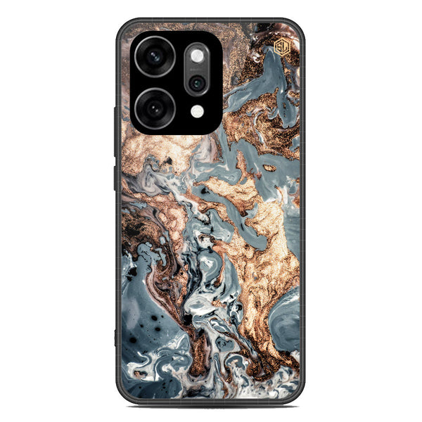 Marble Series Soft Phone Case - Glass Case - Design 5 - Oppo Reno 14