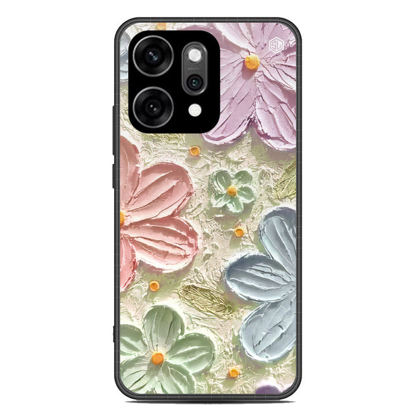 Floral Series Soft Phone Case - Glass Case - Design 15 - Oppo Reno 14