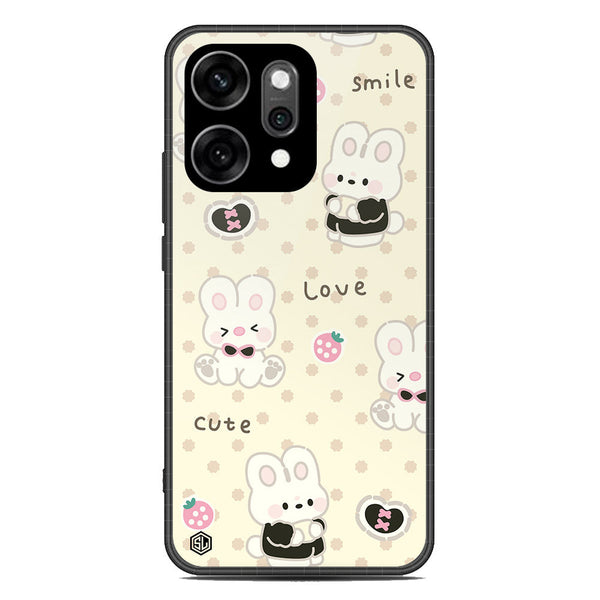 Cute Chic Series Soft Phone Case - Glass Case - Design 4 - Oppo Reno 14