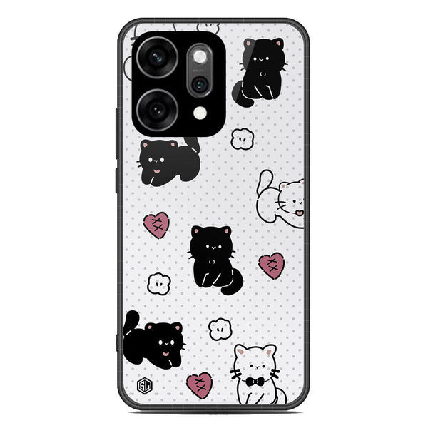 Cute Chic Series Soft Phone Case - Glass Case - Design 6 - Oppo Reno 14