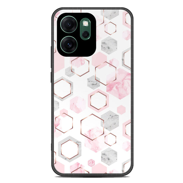Stylish Marble Series Soft Phone Case - Glass Case - Design 4 - Oppo Reno 14F