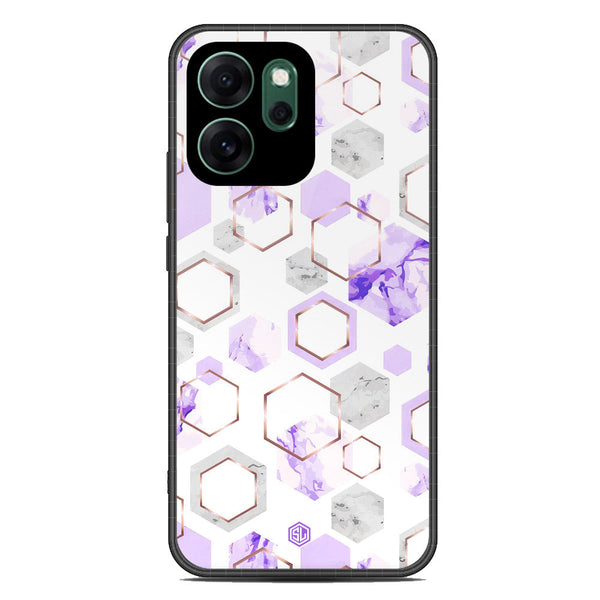 Stylish Marble Series Soft Phone Case - Glass Case - Design 5 - Oppo Reno 14F