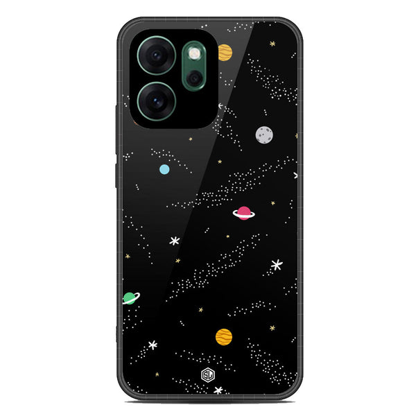 Space Series Soft Phone Case - Glass Case - Design 2 - Oppo Reno 14F