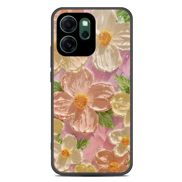 Floral Series Soft Phone Case - Glass Case - Design 11 - Oppo Reno 14F