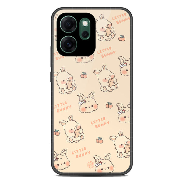 Cute Korean Design Series Soft Phone Case - Glass Case - Design 2 - Oppo Reno 14F