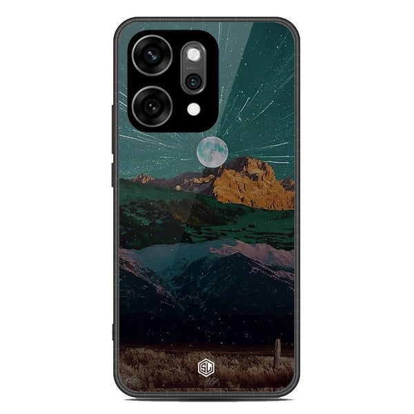 Mountains Wanderlust Series Soft Phone Case - Glass Case - Design 3 - Oppo Reno 14 Pro