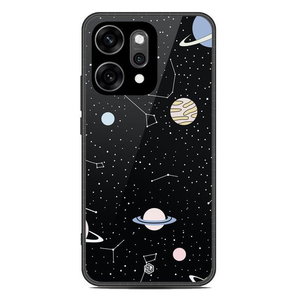 Space Series Soft Phone Case - Glass Case - Design 1 - Oppo Reno 14 Pro