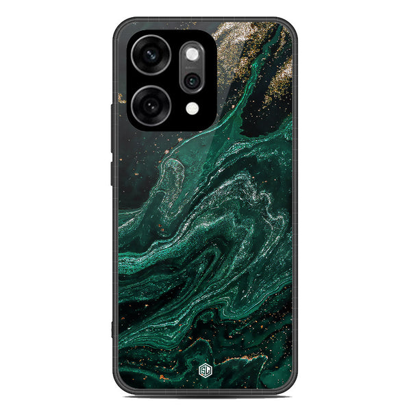 Marble Series Soft Phone Case - Glass Case - Design 3 - Oppo Reno 14 Pro
