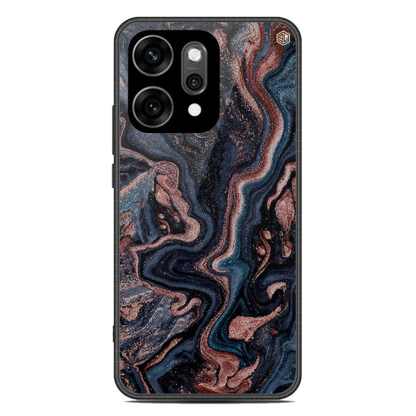 Marble Series Soft Phone Case - Glass Case - Design 4 - Oppo Reno 14 Pro
