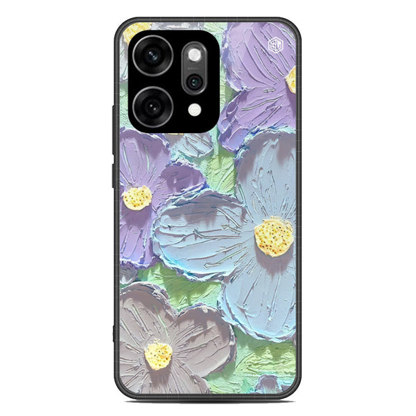 Floral Series Soft Phone Case - Glass Case - Design 1 - Oppo Reno 14 Pro