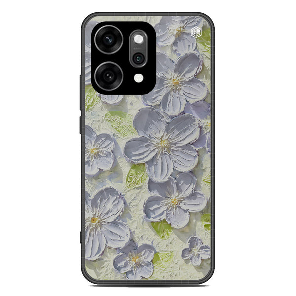 Floral Series Soft Phone Case - Glass Case - Design 12 - Oppo Reno 14 Pro