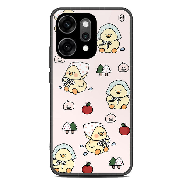 Cute Chic Series Soft Phone Case - Glass Case - Design 2 - Oppo Reno 14 Pro