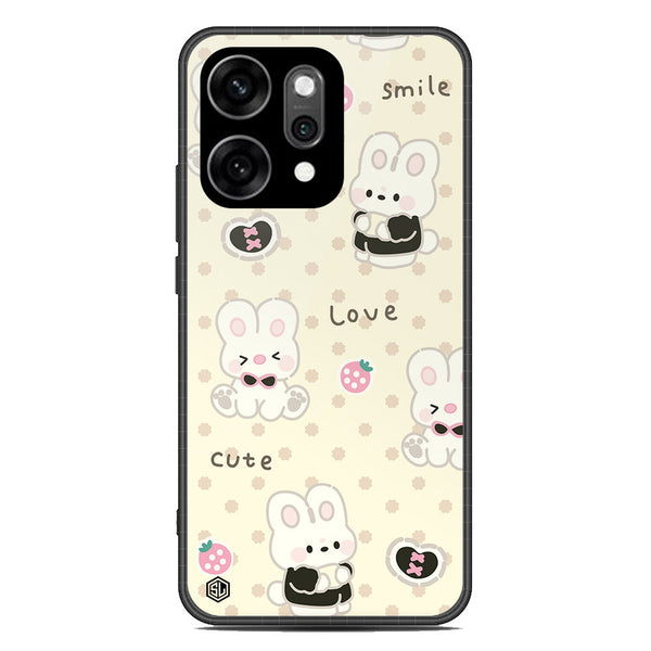 Cute Chic Series Soft Phone Case - Glass Case - Design 4 - Oppo Reno 14 Pro