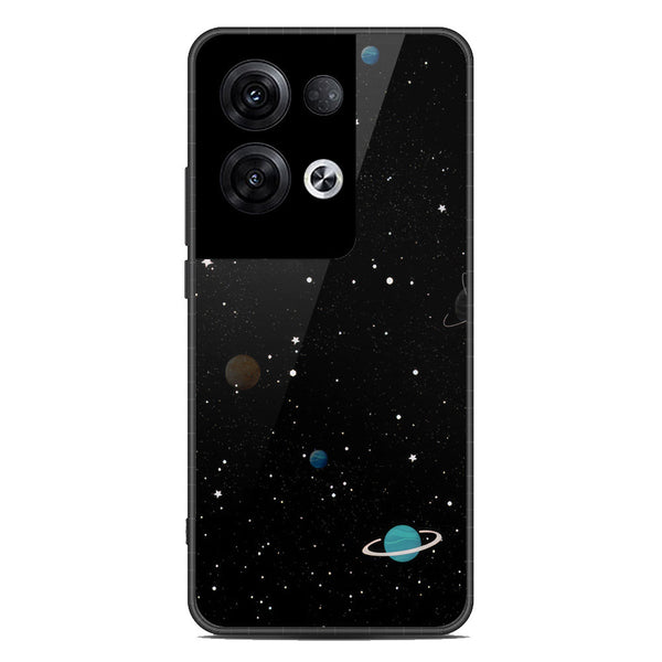 Space Series Soft Phone Case - Premium Glass Case - Design 3 - Oppo Reno 8 Pro