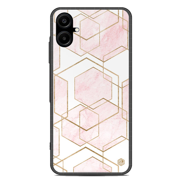 Stylish Marble Series Soft Phone Case - Metal Case - Design 3 - Samsung Galaxy A06