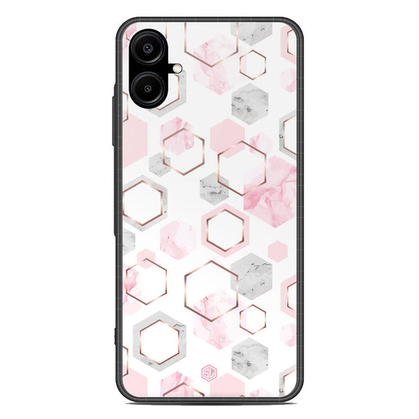 Stylish Marble Series Soft Phone Case - Metal Case - Design 4 - Samsung Galaxy A06