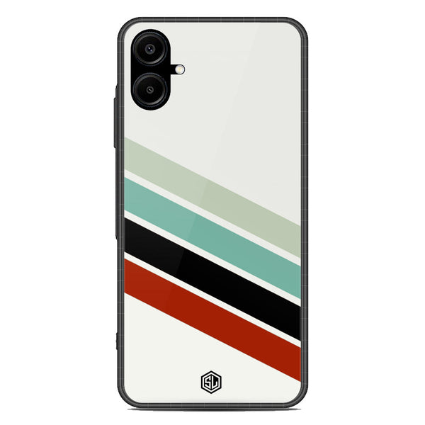 Retro Stripes Series Soft Phone Case - Metal Case - Design 2 - Samsung Galaxy A06