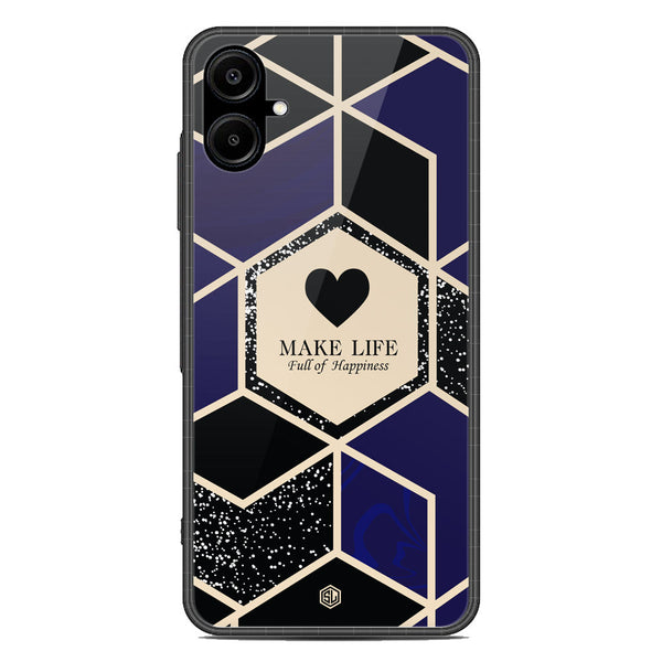 Happiness Series Soft Phone Case - Metal Case - Design 1 - Samsung Galaxy A06