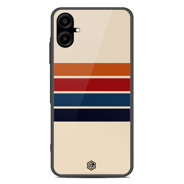 Retro Stripes Series Soft Phone Case - Metal Case - Design 3 - Samsung Galaxy A06