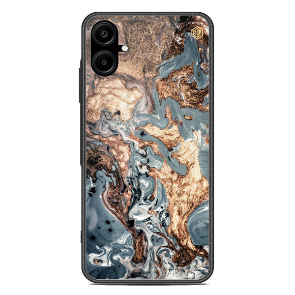 Marble Series Soft Phone Case - Metal Case - Design 5 - Samsung Galaxy A06