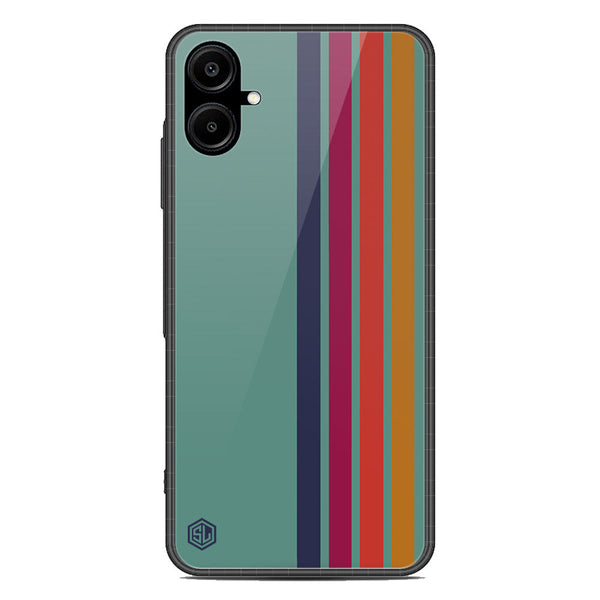 Retro Stripes Series Soft Phone Case - Metal Case - Design 5 - Samsung Galaxy A06