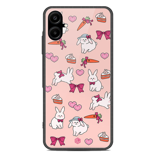 Cute Korean Design Series Soft Phone Case - Premium Glass Case - Design 1 - Samsung Galaxy A06