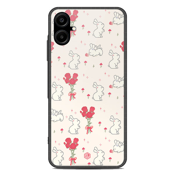 Cute Korean Design Series Soft Phone Case - Premium Glass Case - Design 6 - Samsung Galaxy A06