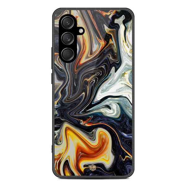 Marble Series Soft Phone Case - Metal Case - Design 1 - Samsung Galaxy C55