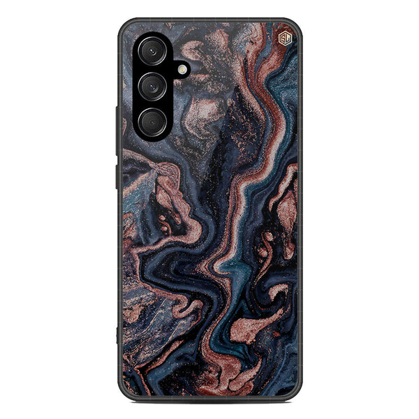 Marble Series Soft Phone Case - Metal Case - Design 4 - Samsung Galaxy C55