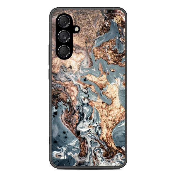 Marble Series Soft Phone Case - Metal Case - Design 5 - Samsung Galaxy C55