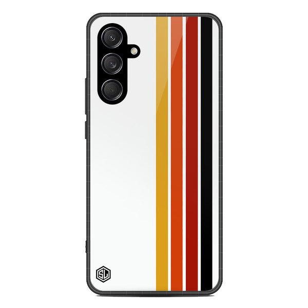 Retro Stripes Series Soft Phone Case - Metal Case - Design 4 - Samsung Galaxy C55
