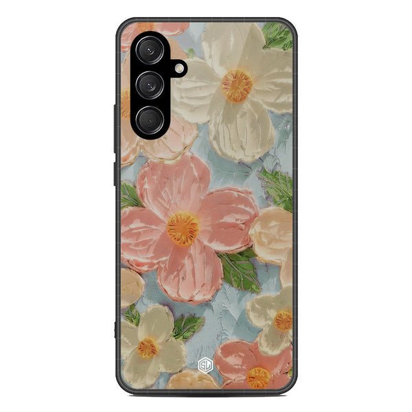 Floral Series Soft Phone Case - Metal Case - Design 16 - Samsung Galaxy C55