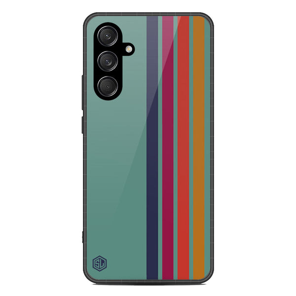 Retro Stripes Series Soft Phone Case - Metal Case - Design 5 - Samsung Galaxy A26