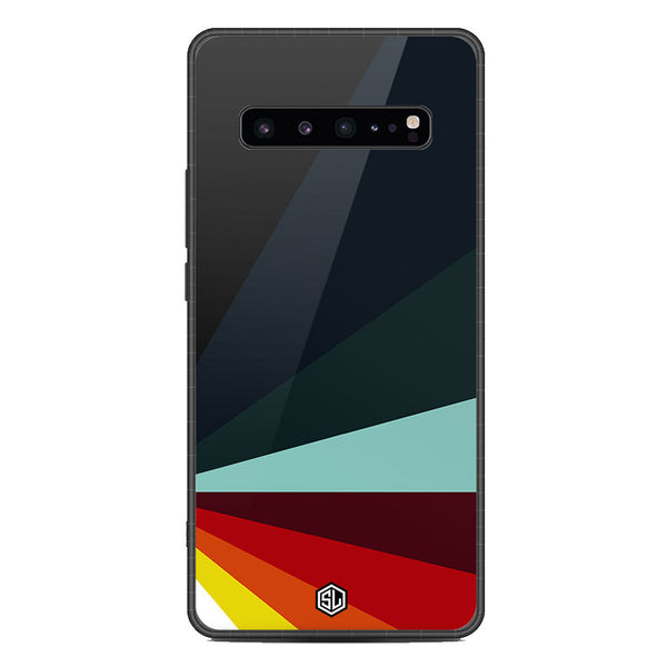 Retro Stripes Series Soft Phone Case - Metal Case - Design 1 - Samsung Galaxy S10 5G