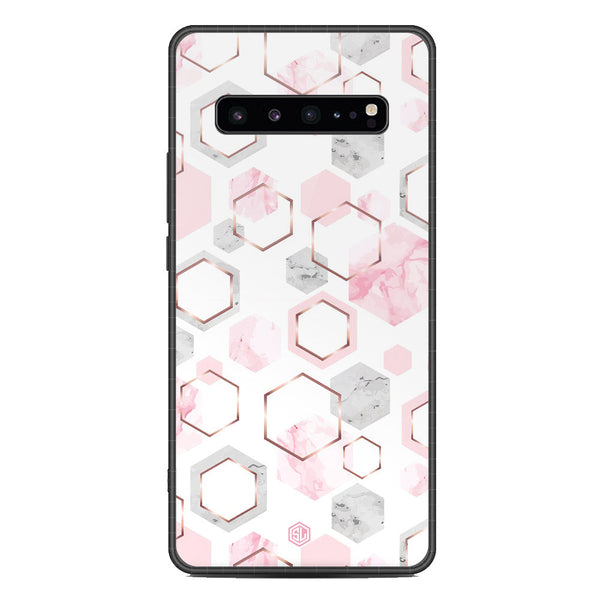 Stylish Marble Series Soft Phone Case - Metal Case - Design 4 - Samsung Galaxy S10 5G