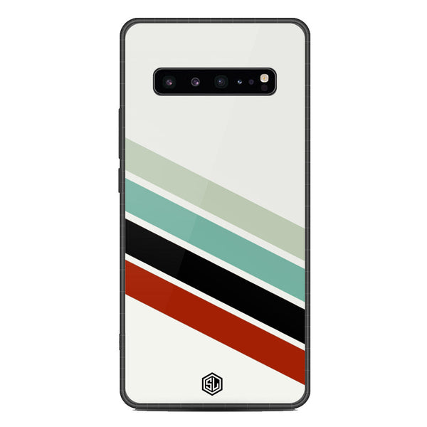 Retro Stripes Series Soft Phone Case - Metal Case - Design 2 - Samsung Galaxy S10 5G