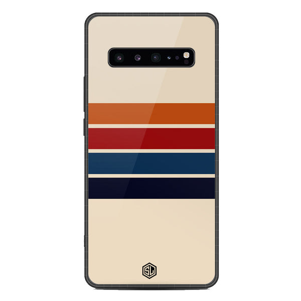 Retro Stripes Series Soft Phone Case - Metal Case - Design 3 - Samsung Galaxy S10 5G