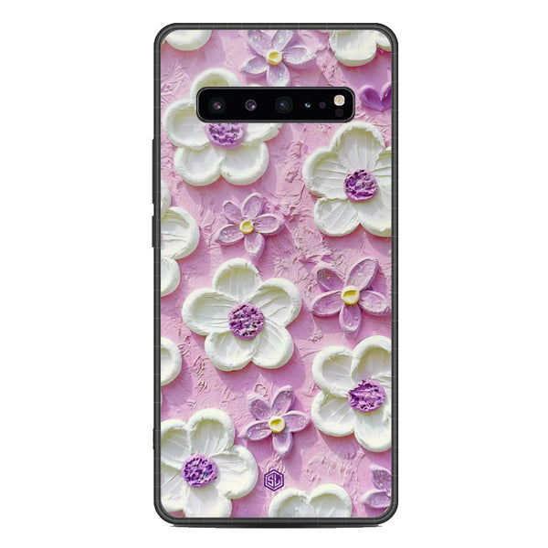 Floral Series Soft Phone Case - Metal Case - Design 4 - Samsung Galaxy S10 5G