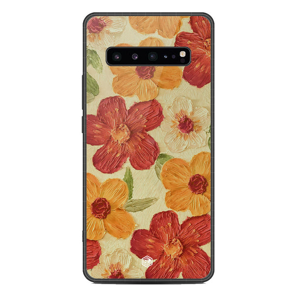 Floral Series Soft Phone Case - Metal Case - Design 6 - Samsung Galaxy S10 5G