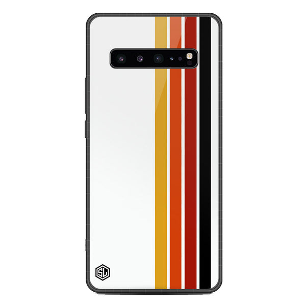 Retro Stripes Series Soft Phone Case - Metal Case - Design 4 - Samsung Galaxy S10 5G