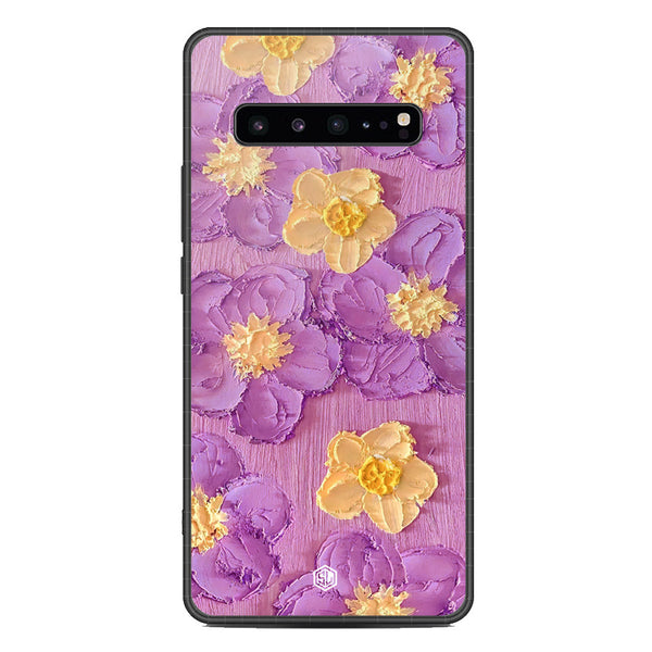 Floral Series Soft Phone Case - Metal Case - Design 8 - Samsung Galaxy S10 5G