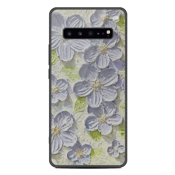 Floral Series Soft Phone Case - Metal Case - Design 12 - Samsung Galaxy S10 5G